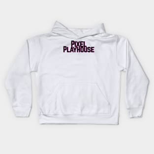 Pixel Playhouse Black Logo Kids Hoodie